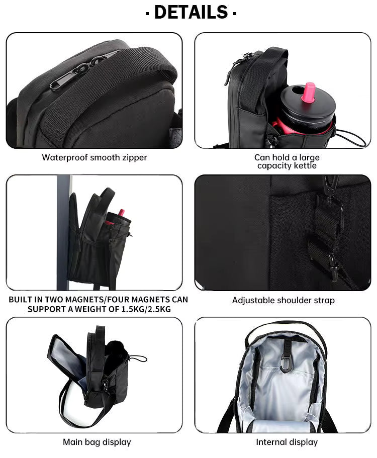 V01 Magnetic Water Bottle Holder & Tactical Gym Caddy.